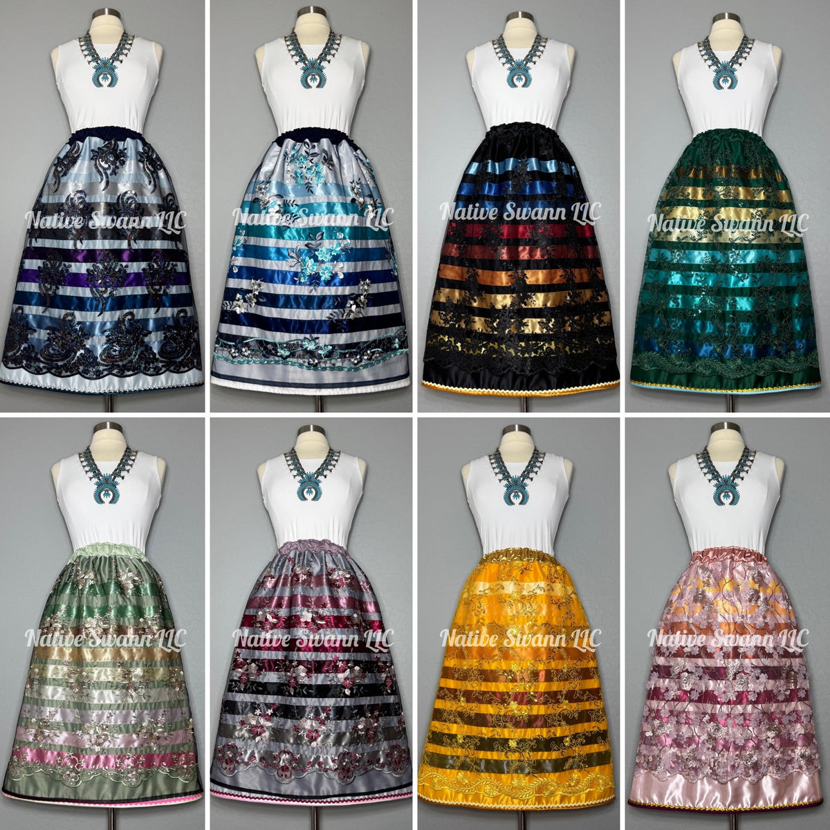 Reg. Overlay Satin Ribbon Skirts