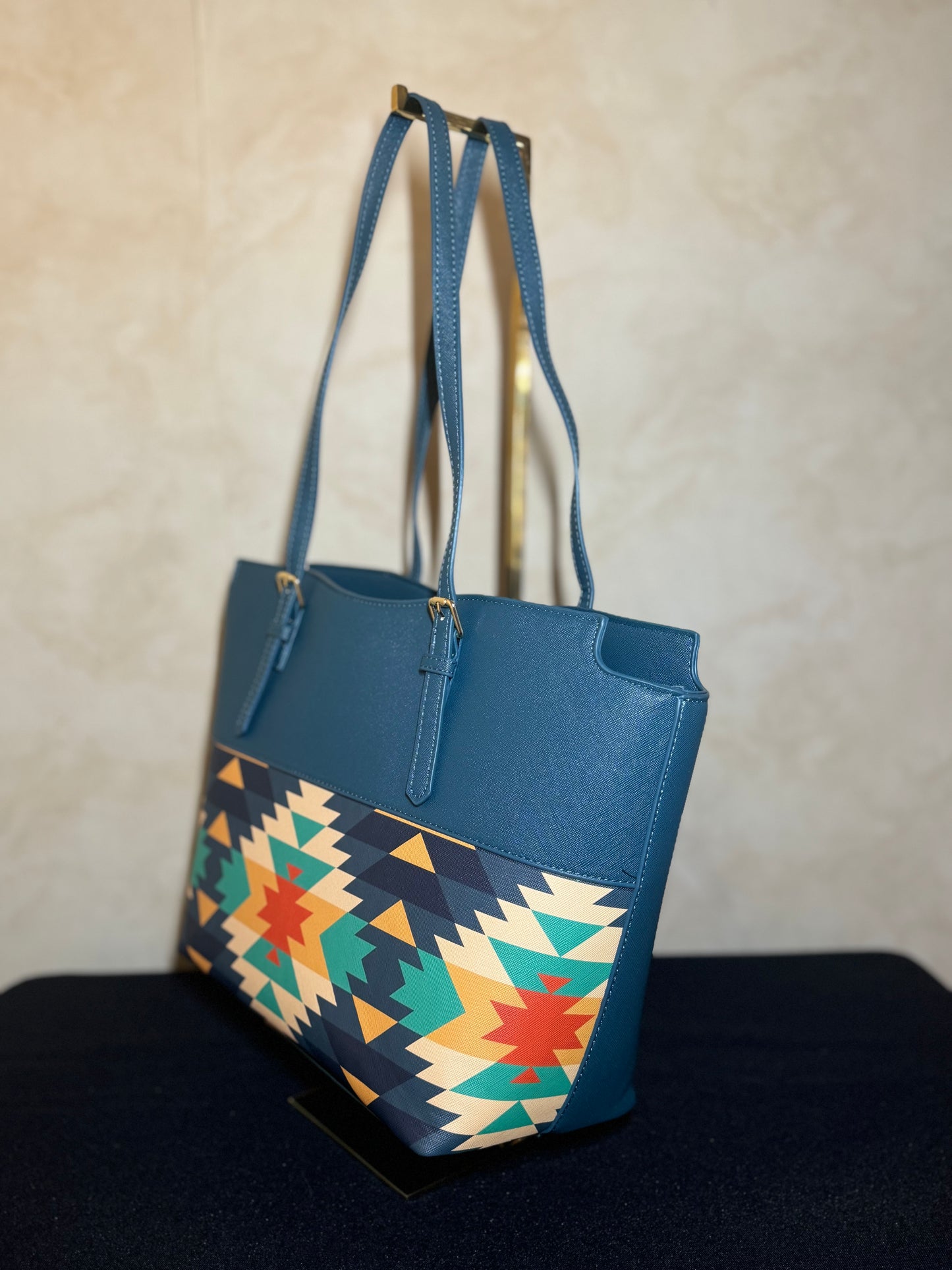 Teal-Green Native Design Purse