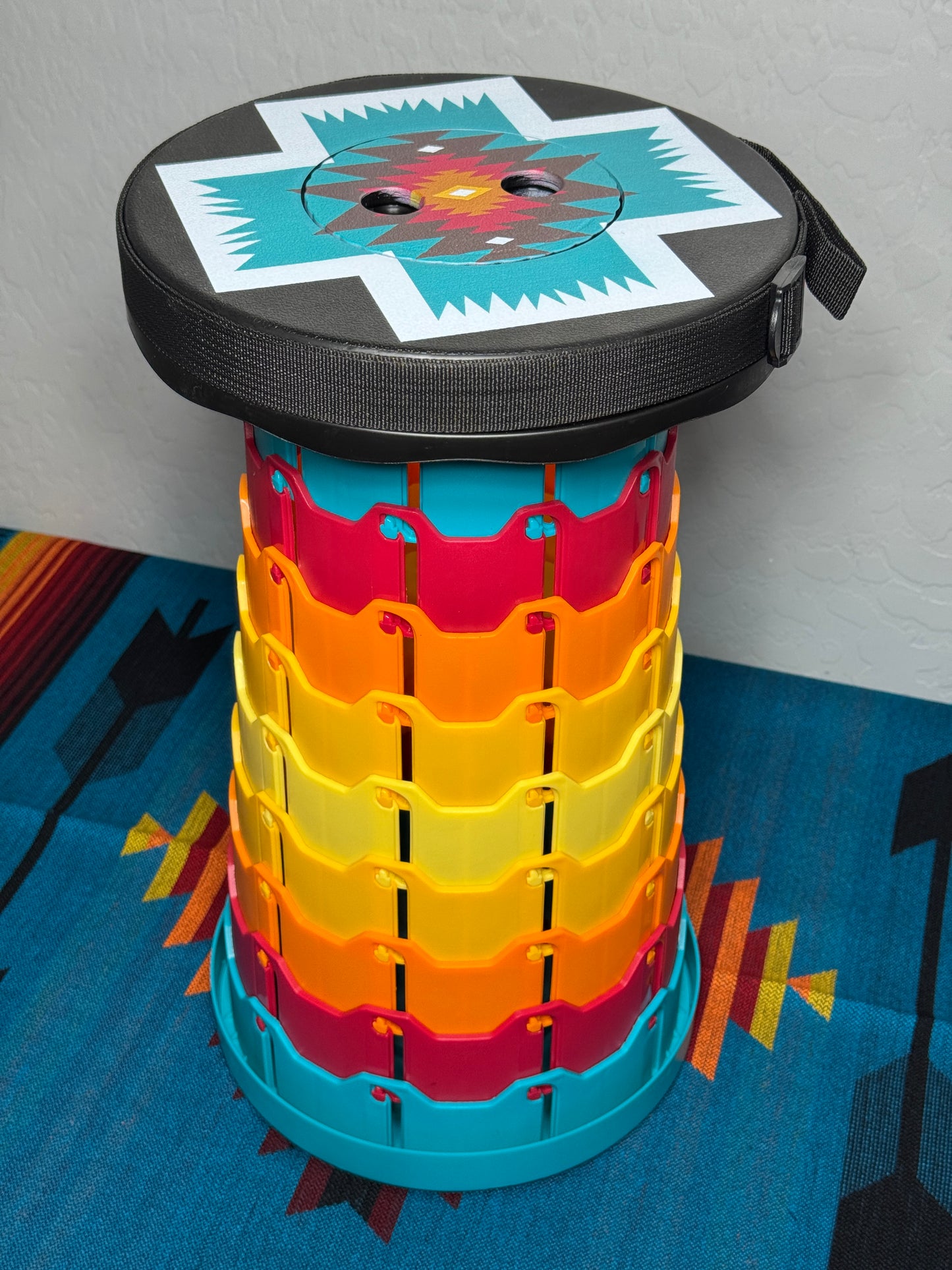 Santa Fe SKYBLUE Portable Stool Chair