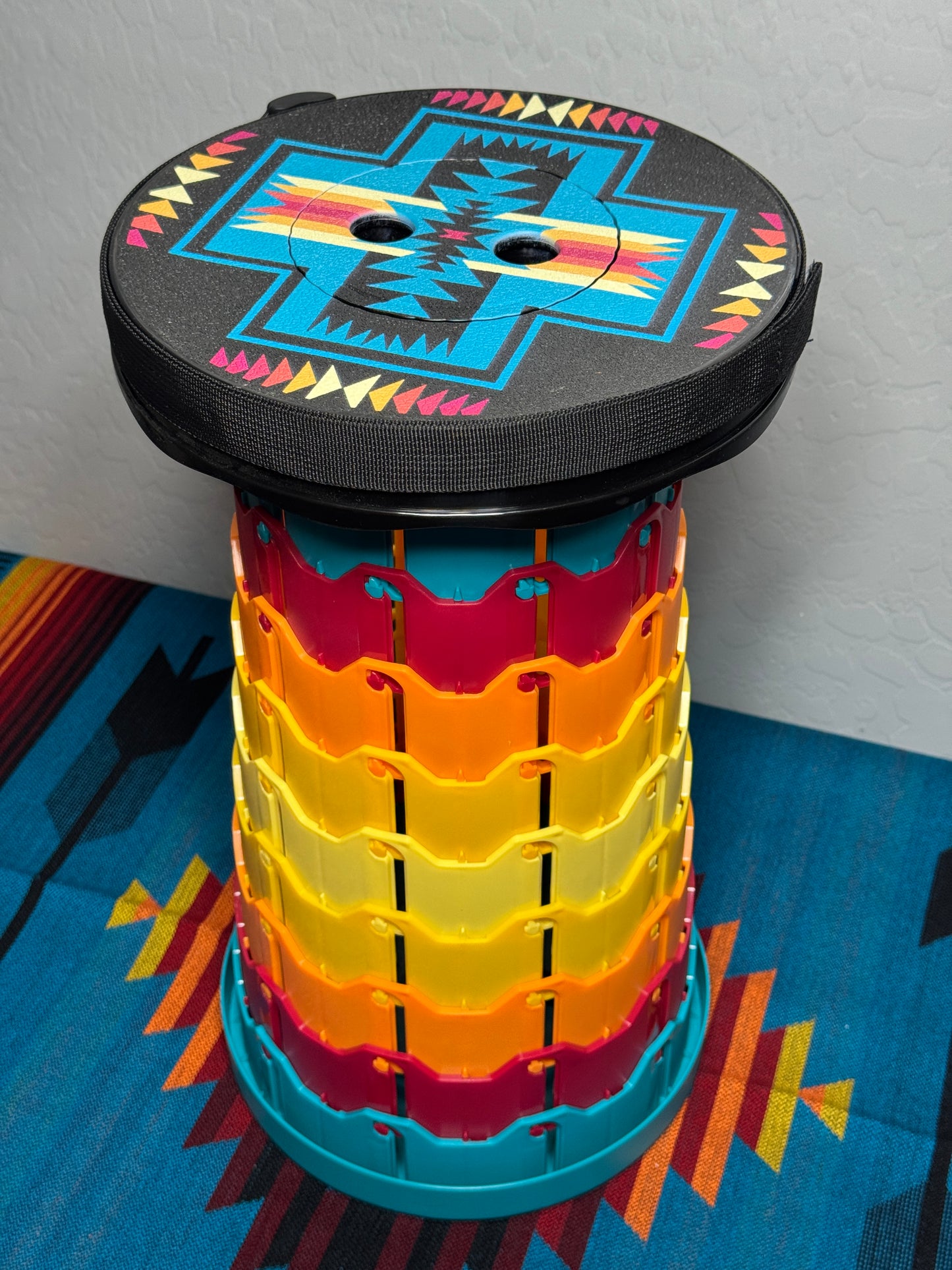 Santa Fe BLACK Portable Stool Chair