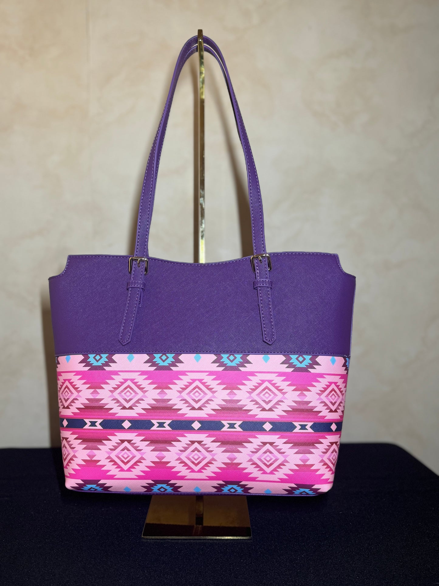 Purple+Pink Native Design Purse