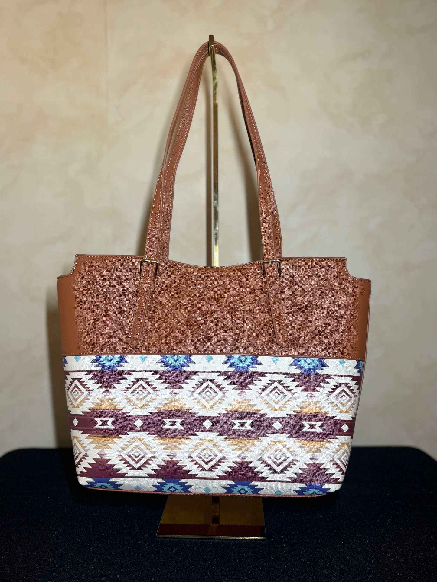 Tan Native Design Purse